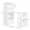 PAGED Computer Desk Modern 47 Inch Office Desk with Storage Shelves for Office and Study - 3 of 4