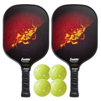 Franklin Sports Paddle and Outdoor Pickleball Set - Black