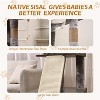 2-in-1 Cat Tower with Multiple Platforms, 66.9in Tall Hidden Washroom Litter Box Enclosure with Cat Tree, Wooden Cat Condo with Scratching Post, Gray - 4 of 4