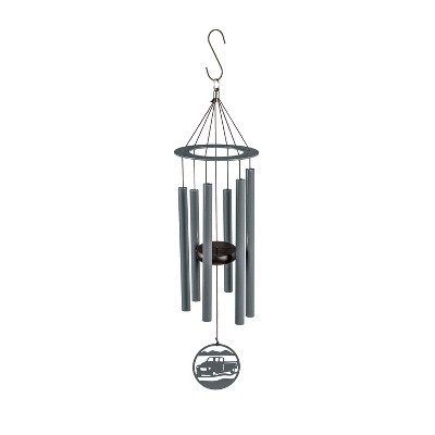 27"H Laser Cut Metal Hand Tuned Windchime, Truck, Scale "C"