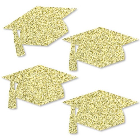 Glitter Heavyweight Premium Construction Card Stock for Grad Caps, 10  Sheets, DIY Grad Cap DecorationsGold