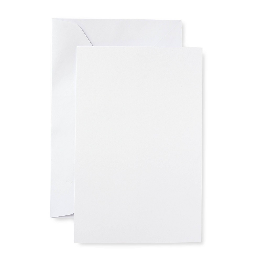 Photos - Envelope / Postcard Blank Note Cards with Envelopes  - White(50ct)