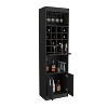 Gulches 16 Bottle Wine Rack with Glass Rack, Open Shelves, Easy Assembly Decor Not Included - 4 of 4