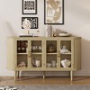 Dexmalle Sideboard Storage Cabinet with Glass Doors and Adjustable Shelves - 2 of 4
