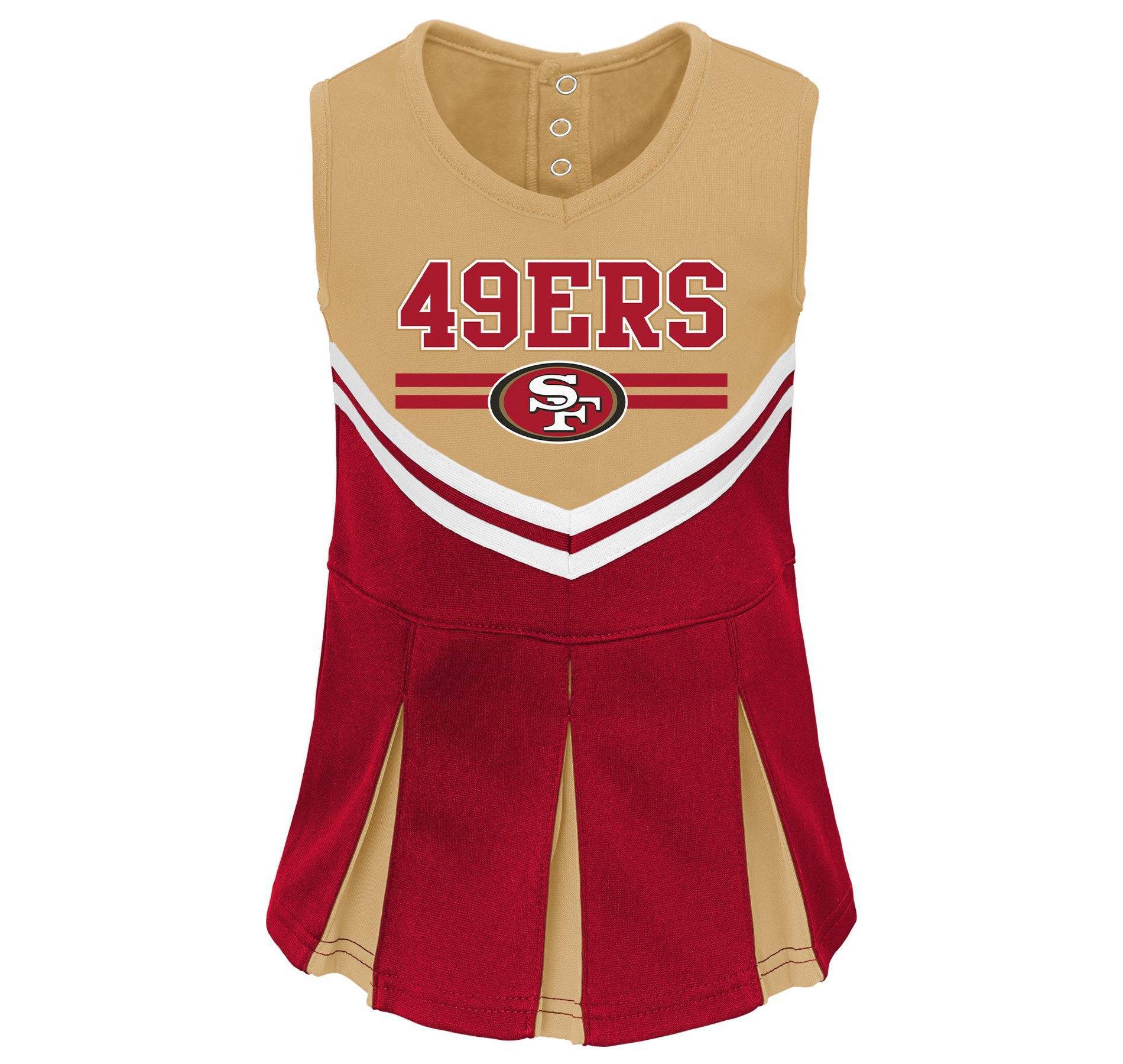 NFL San Francisco 49ers Toddler Girls' Cheer Set - 4T