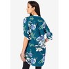 Roaman's Women's Plus Size Floral Big Shirt - 3 of 4