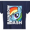 Women's - My Little Pony - Character Block Rainbow Dash Short Sleeve Graphic T-Shirt - 2 of 4