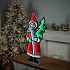 Santa with Pine Tree Ekkolight 33"H - 2 of 3