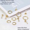 Dainty 6 Pairs Surgical Steel Earrings, Lightweight Huggies Studs for Multiple Piercings - 3 of 4
