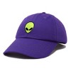 Dalix Alien Embroidered UFO Dad Hat Cotton Baseball Cap Adjustable Mens - 4 of 4
