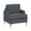 NicBex 1pc Accent Chair Chenille Upholstery Metal Legs Lounge Chair Reading Chair Comfy Chair Arm Chair Furniture for Living Room - 2 of 4
