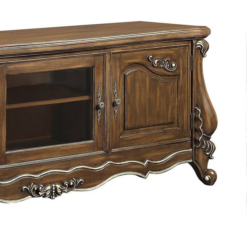 75&#34; Latisha Tv Stand and Console Antique Oak Finish - Acme Furniture, 3 of 7