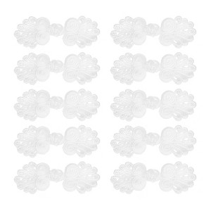 Unique Bargains Nylon Tang Suit Dress Sweater Handmade Sewing Fasteners Knot Closure Buttons 10 Sets - 1 of 4