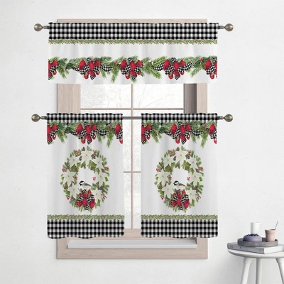 Laural Home Christmas Trimmings 3-Pc. Kitchen Tier Set
