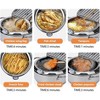 Deep Fryer Pot, 304 Stainless Steel Deep Fryer with Basket & Thermometer, Oil Pot for Healthy Frying - 4 of 4