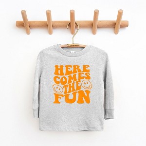 The Juniper Shop Here Comes The Fun Puff Print Toddler Long Sleeve Tee - 1 of 3