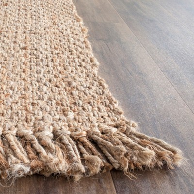 Handwoven Natural Jute 9' Square Area Rug