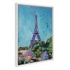 Kate and Laurel Sylvie Eiffel Tower in Summer Framed Canvas by Rachel Christopoulos, 18x24, White - 2 of 4