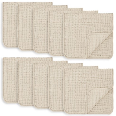 Muslin Burp Cloths 6 Pack Large 100% Cotton Hand Washcloths (Neptune, Pack  of 6), Pack Of 6 - Jay C Food Stores