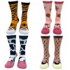 Crazy Dog T-Shirts Womens Cute Toe Animals Socks Bundle 8 Pack Socks With Funny Graphics For Ladies - 3 of 4
