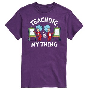 Men's - Dr. Seuss - Teaching Is My Thing Short Sleeve Graphic T-Shirt - 1 of 4