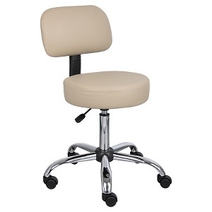 Medical Stool with Back Cushion - Boss Office Products - 1 of 4