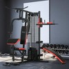 Soozier Multi Home Gym Equipment with Sit up Bench, Push up Stand, Dip Station, 143lbs Weight Stack - 2 of 4