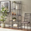 Buylateral Liv Metal Baker's Rack Black/Gray: 5-Tier Storage, Mid-Century Modern Design, Laminate Surface - 2 of 4