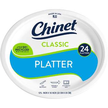 Chinet Classic Platter 12 5/8" x 10" - 24ct