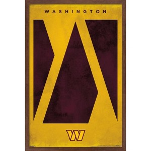 Trends International NFL Washington Commanders - Logo 25 Framed Wall Poster Prints - 1 of 4