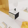 48''/24"/30"W Floating Wall-Mounted Bathroom Vanity with Unique Pattern Finish & Soft-Close Cabinet Door 4S - ModernLuxe - 3 of 4