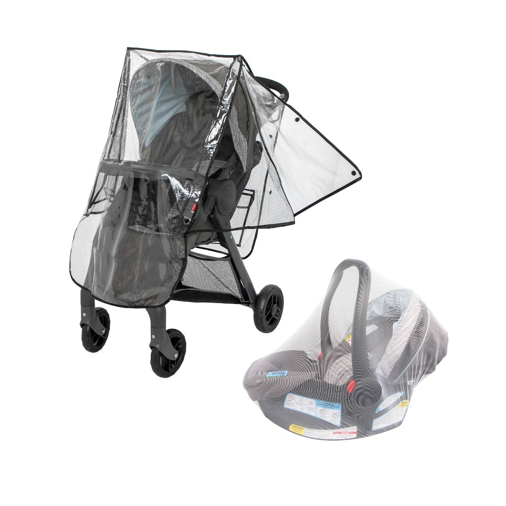Photos - Pushchair Accessories Nuby Eco Stroller Weather Shield & Netting Set 