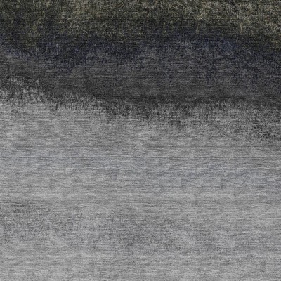 Silver And Black Ombre Washable Indoor Outdoor Area Rug
