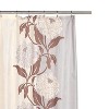 Carnation Home Fashions "Chelsea" Fabric Shower Curtain - Chocolate 70" x 72" - 2 of 3