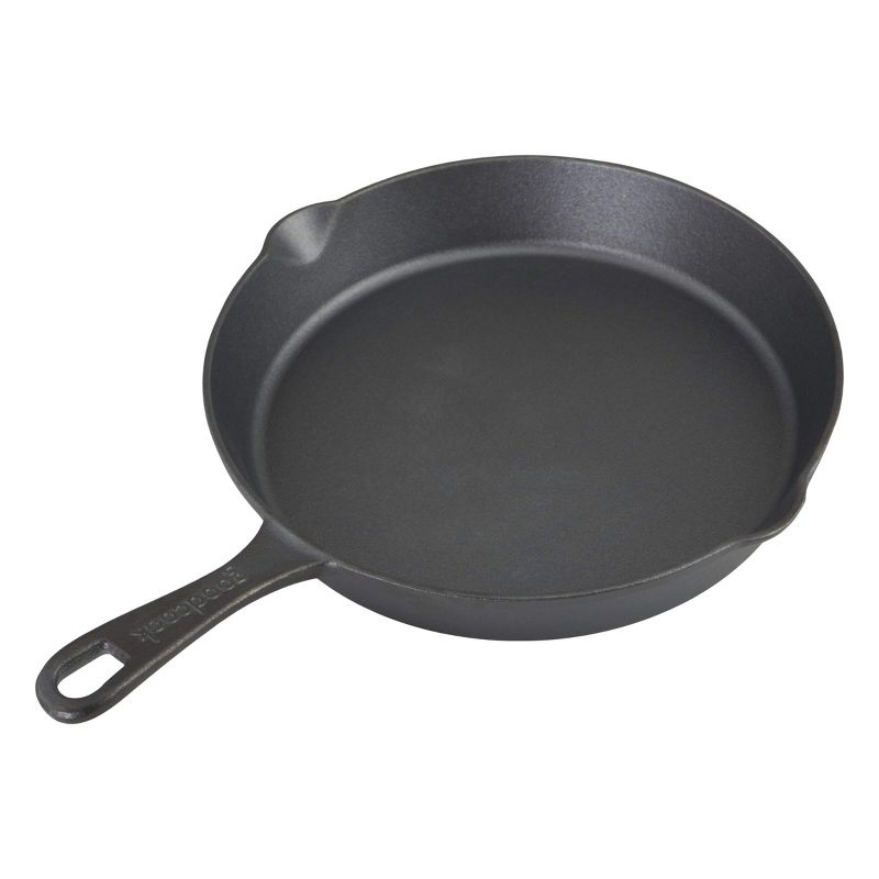GoodCook 10&#34; Cast Iron Skillet Pan with Rim, 3 of 8