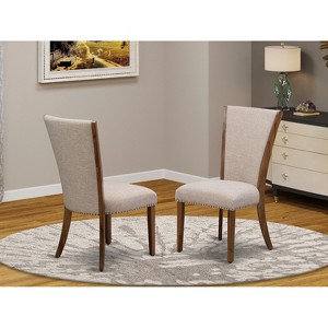 HomeStock Renaissance Refinement Set Of 2 Upholstered Chair Parson Chairs - 1 of 4