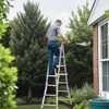 VEVOR Telescoping Ladder A Frame, 15.5 FT Compact Aluminum Extension Ladder,Multi-Function Portable Collapsible RV Ladder, Telescopic Ladder, Silver - 2 of 4