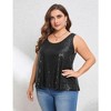Clearlove Womens Sequin Tops Sleeveless Sparkle Shimmer Shirts Glitter Tank Tops Summer Camisole Vest - 2 of 4