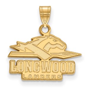 Black Bow Jewelry 14k Yellow Gold Longwood Lancers NCAA Small Pendant - 1 of 3