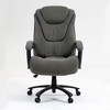 Okak Modern PU/Cotton Linen Adjustable Reclining Home Office Desk Chair,High Back Swivel Task Chair for Office,Study,Studio - 3 of 4