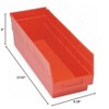 Quantum Storage Systems Economy Shelf Bin, Nesting, 23-5/8"W X 8-3/8"D X 6"H, (7) Divider Slots, Rear Hanglock, - 2 of 2