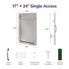 Sersper Stainless Steel Outdoor Access Door - Perfect for Outdoor Kitchens and BBQ Islands - 4 of 4