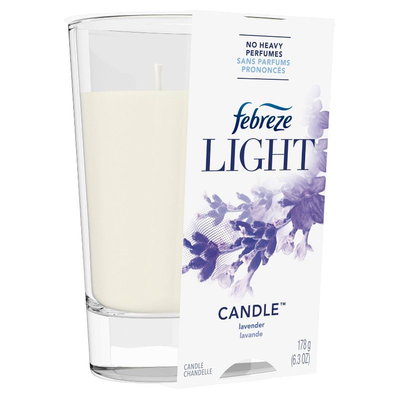 Febreze Light Odor-Eliminating Air Freshener Candle - Lavender - 1ct, 6 of 8