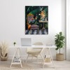 Stupell Industries Regal Peacock On Chair Falling Palm Fronds Canvas Wall Art - 2 of 4