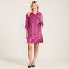 Lands' End Women's Wide Wale Cord Popover Long Sleeve Shirt Dress - 4 of 4