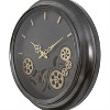 Yosemite Home Decor Black Round Gear Clock - 2 of 4