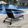 PAGED 2-Piece Polyester Patio Chaise Lounge Cushion Replacement,Patio Cushion with High Resilience Sponge for Poolside,Backyard - 4 of 4