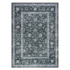 Area Rug for Living Room, Machine Washable Boho Rug for Bedroom, Low Pile Lightweight Thin Floral Vintage Distress Print Pattern Carpet - 2 of 4