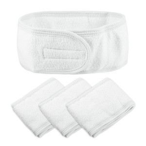 Unique Bargains Spa Headband Soft Women Hair Bands for Face Washing Bath Facial Mask Yoga 4 Pcs - 1 of 4
