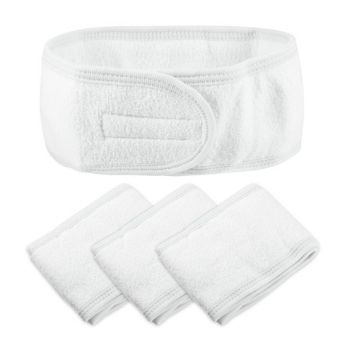 Nonstop Spa Facial Headband 4 Pack Make Up Skincare Headbands Hair Wrap  Head Terry Cloth Towel Stretch Headband For Washing Face, Shower - Imported  Products from USA - iBhejo